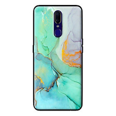 Ốp in cho Oppo F11 Đá Xanh Ngọc - Hàng chính hãng