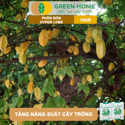 Phân Bón Hyper Lyme GreenHome, Gói 10Gr, Chống Rụng Cấp Tốc, Sốc Nhiệt, Sốc Nước, Giải Độc Cây Trồng