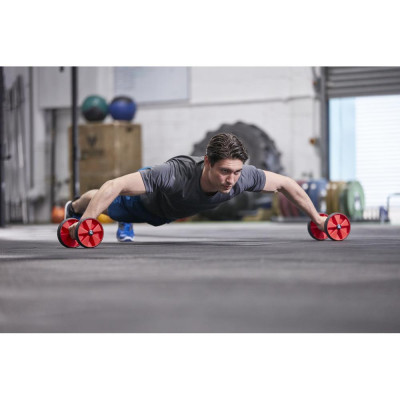 Bánh Xe Đẩy, Con Lăn Tập Bụng Chính Hãng ADIDAS ADAC-11604 Core Rollers (1 Cặp) - Tập Fitness, Gym