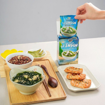 Canh dưỡng sinh rong biển hộp 4 gói TÂM MINH FOODS dinh dưỡng ăn liền tiện lợi