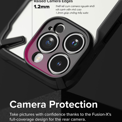 Ốp lưng dành cho iPhone 15 Pro Max/15 Pro/15 Plus/15 RINGKE Fusion X - Hàng Chính Hãng