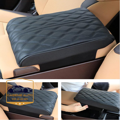 Đệm Tỳ Tay Ô Tô Xe Hơi Cao Su Non Nguyên Khối Bọc Da Nappa Cao Cấp Giúp Chống Mỏi Và Thư Giãn Lái Xe Đường Dài - Hàng Nhập Khẩu