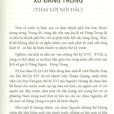 Đàng Trong Lịch Sử Và Văn Hóa