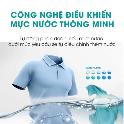 Máy Giặt Hisense 8kg WTZQ8012UT Bộ Giặt Xơ Vải Làm Sạch, Vệ Sinh Lồng Giặt, Vắt Khô, Bảo Hành Chính Hãng 24 Tháng - Hàng Chính Hãng