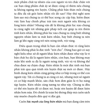 Sức Mạnh Lòng Kiên Nhẫn (Tái Bản)