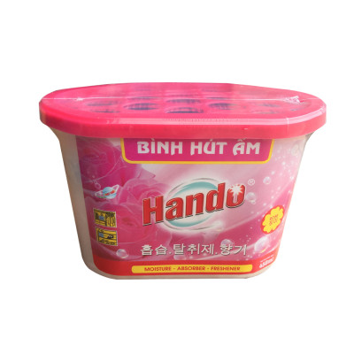 Combo 4 Hộp Hút Ẩm Khử Mùi Nấm Mốc Hương Hồng 450Ml