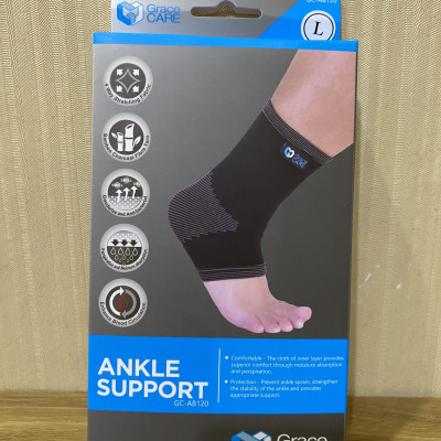 Đai Bảo Vệ Cổ Chân Grace Care AB120 - Co Giãn, Đàn Hồi 4 Hướng, Hỗ Trợ Vận Động, Giảm Đau