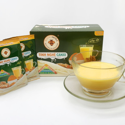 Tinh nghệ canxi Honimore hộp 288g - 18 gói Thơm ngon dễ uống