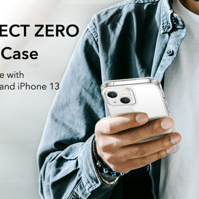 Ốp Lưng dành cho iPhone 14 Pro / 14 Pro Max/ 14/ 14 Plus/  ESR Project Zero Clear Case Trong Suốt Chống Ố Vàng - Kèm Combo Kính Cường Lực Màn Hình và Camera- Hàng Chính Hãng