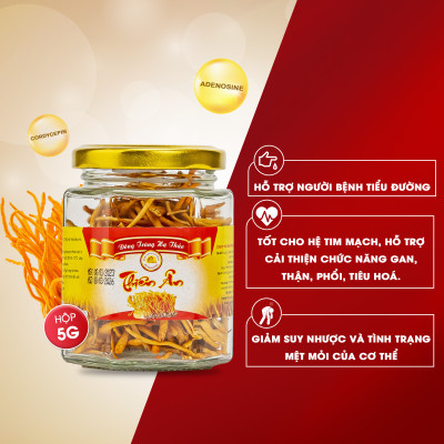 Đông Trùng Hạ Thảo Sấy Thăng Hoa Thiên Ân - Hũ 5g