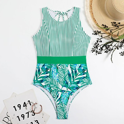 Bikini Liền Thân Họa Tiết Trẻ Trung