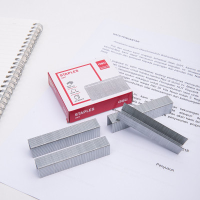 Combo 5 Hộp Ghim Dập Deli 23/17 Dập được 120 tờ Màu bạc Mã 17