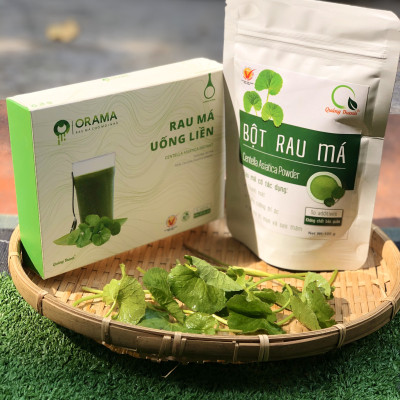Bột Rau Má Uống Liền Quảng Thanh có đường 10 gói x 15g- rau má tươi nguyên chất, tăng cường dinh dưỡng