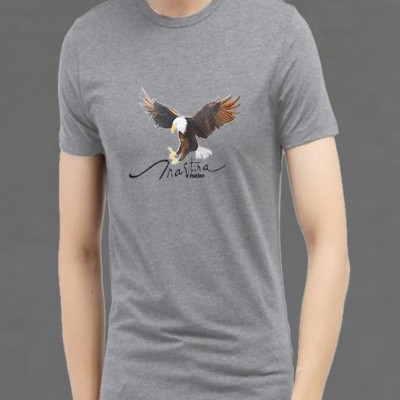 Áo Thun Nam Cotton Cổ Tròn Hình 3D Eagle Cao Cấp ShopN6 - AT06 (Nhiều Màu)