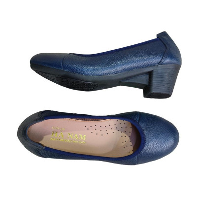 Giày Búp Bê Nữ Cao Gót HA NAM Da Bò Thật Thời Trang Cao Cấp 5cm GBBN2080