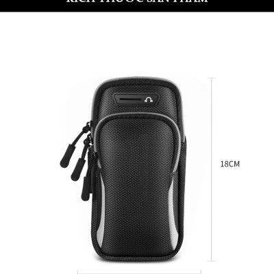 Đai Đeo Tay Chạy Bộ, Bao, Túi Đựng Điện Thoại Tới 6.5 Inch Cao Cấp Teement, Chạy Bộ, Tập Thể Dục, Thể Thao, Chống Thấm Nước , Ngăn Chặn Mồ Hôi Hiệu Quả, Có Jack Cắm Tay Nghe - Hàng Chính Hãng