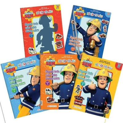 Sách - Bé Tập Tô Màu - Người Lính Cứu Hỏa Dũng Cảm - Quyển 4 - Tân Việt Books