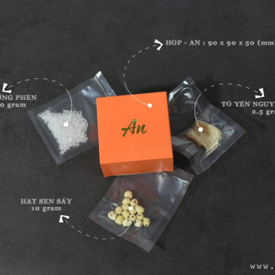 Yến sào Nàng Yến | Set quà cao cấp Hy Vọng  - Khang (bao gồm tổ yến cùng nguyên liệu chọn lọc đi kèm) | Bộ quà tặng chăm sóc sức khỏe sang trọng và tiện lợi