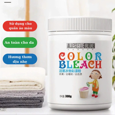 Bột Tẩy Vết Mốc, Ố Vàng Không Bay Màu - Tẩy Trắng Quần Áo Hiệu Quả, An Toàn Cho Bé - HÀNG CHÍNH HÃNG MINIIN
