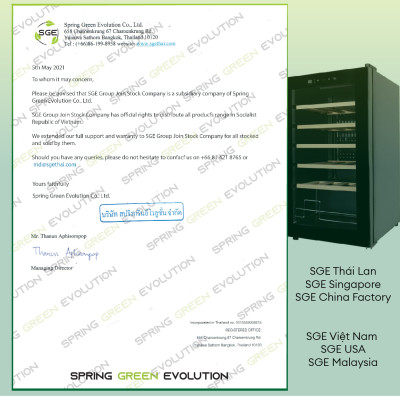 Tủ Rượu, Tủ Mát - Tủ Uớp, Bảo Quản Rượu Vang WCS24 (Tủ Đựng Rượu Vang 24Chai). Hàng Nhập Khẩu Chính Hãng Thái Lan