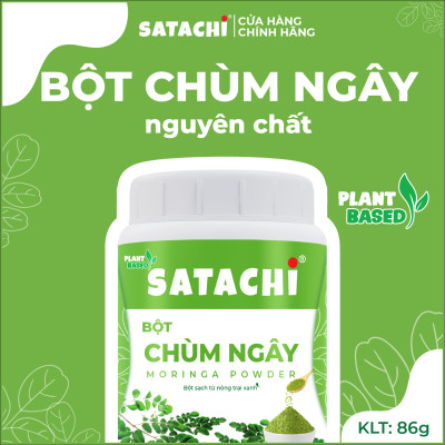 Bột Chùm Ngây SATACHI nguyên chất. Tăng cường Trí Não, bảo vệ Tim Gan, phòng ngừa bệnh Xương Khớp. Hộp 86g và 258g