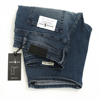 Quần Short Jeans Nam Cao Cấp HUNTER X-RAYS S35 Form Slimfit Màu Xanh S35