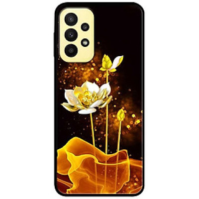Ốp lưng dành cho Samsung A13 4G mẫu Sen Trắng Vàng 1