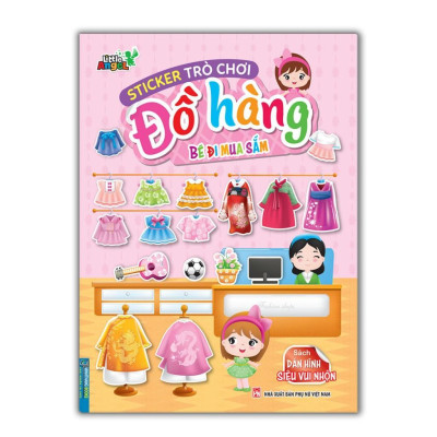 Sách - Sticker Trò Chơi Đồ Hàng Bé Đi Siêu Thị , Đến Tiệm Thú Cưng, Đi Mua Sắm, Trải Nghiệm ẩM Thực, Đi Cắm Trại - Combo 5 Cuốn - Minh Thắng