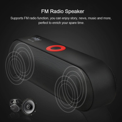 Loa Bluetooth Hộp âm thanh nổi không dây âm trầm kép Hỗ trợ Đài FM Thẻ TF AUX IN U Disk