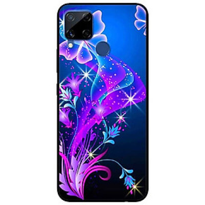 Ốp lưng dành cho Realme C15 mẫu Họa Tiết Bướm Tím