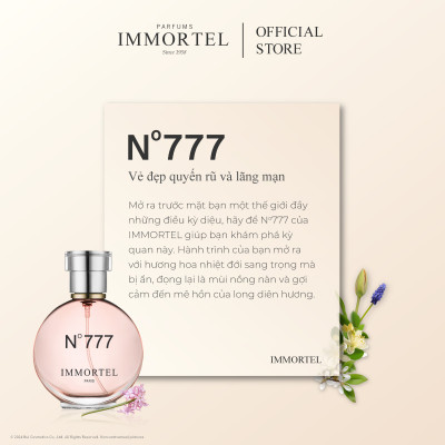 Nước Hoa Nữ IMMORTEL N°777 - Eau de Parfum 60mL Nhập Khẩu Chính Hãng Pháp
