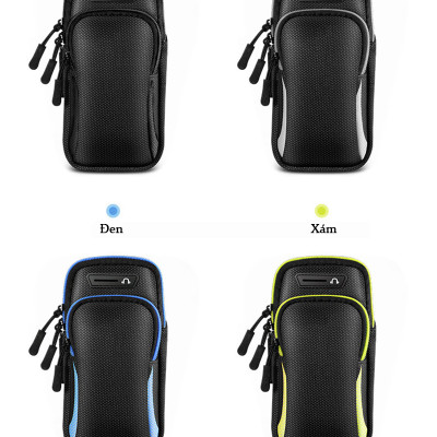 Đai Đeo Tay Chạy Bộ, Bao, Túi Đựng Điện Thoại Tới 6.5 Inch Cao Cấp Teement, Chạy Bộ, Tập Thể Dục, Thể Thao, Chống Thấm Nước , Ngăn Chặn Mồ Hôi Hiệu Quả, Có Jack Cắm Tay Nghe - Hàng Chính Hãng