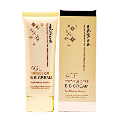 Kem BB xoá nhăn Cream Anti Aging & Wrinle Care Mik@vonk Hàn Quốc 60ml No.2 Gold Beige tặng kèm móc khoá