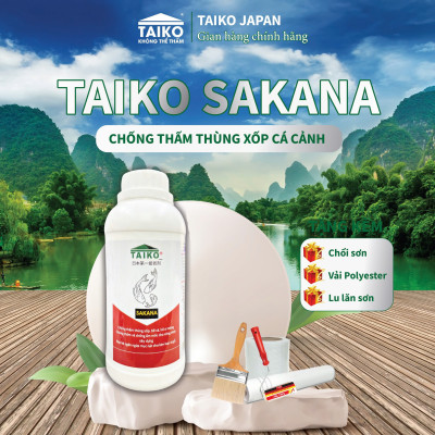 Sơn Chống Thấm Thùng Xốp - Hồ Cá - Hồ Xi Măng, Chống Rêu / TAIKO SAKANA Dung Tích 100-200-300-500ml.