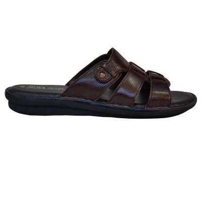 Dép Nam Quai Ngang Da Bò Thật TiTi ĐÔ Cao Cấp DNA2118d