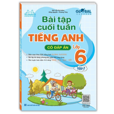 Sách - Global Success - Bài Tập Cuối Tuần Tiếng Anh Lớp 6 - Có Đáp Án - Combo 2 Tập - Minh Thắng
