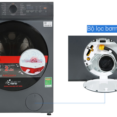 Máy giặt Toshiba Inverter 9.5 kg TW-T21BU105UWV(MG) - Hàng chính hãng - Chỉ giao HCM