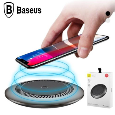 Đế sạc nhanh không dây tích hợp quạt hút tản nhiệt Baseus CCALL-XU01 cho Apple iPhone/ Samsung (Qi Wireless Quick Charger) - Hàng nhập khẩu