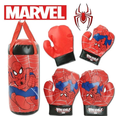 Bộ đồ chơi đấm bốc kèm găng tay cho trẻ em,họa tiết người nhện Linh Chi Bedding