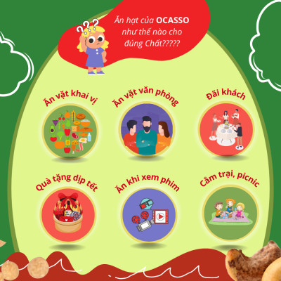 Combo 2 gói 300g Đậu Hòa Lan Sấy Giòn Vị Tỏi Ớt OCasso và Đậu Hòa Lan Sấy Giòn Vị Muối OCasso