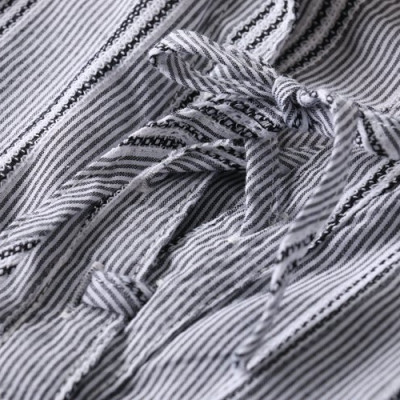 Áo nữ Haint Boutique thiết kế kẻ sọc cổ thắt nơ SM66