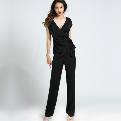 Quần Ống Suông Quần Tây Nữ Cao Cấp Thời trang thiết kế Hity PAN032 (Đen Huyền Bí)