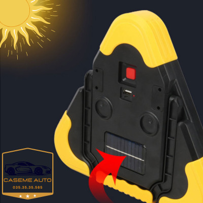 Biển Tam Giác cảnh Báo Nguy Hiểm Phản Quang Cho Ô Tô, Biển Báo Có Đèn Led Với Nhiều Chế Độ Sáng - Hàng Nhập Khẩu