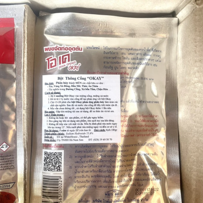 Bột thông cống Okay 100g Hiệu quả tức thì -  Nhập khẩu Thái Lan