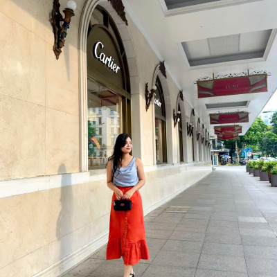 Áo Cổ Đổ Thanh Dải TOP225BLUE thời trang thiết kế Hity