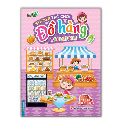 Sách - Sticker Trò Chơi Đồ Hàng Bé Đi Siêu Thị , Đến Tiệm Thú Cưng, Đi Mua Sắm, Trải Nghiệm ẩM Thực, Đi Cắm Trại - Combo 5 Cuốn - Minh Thắng