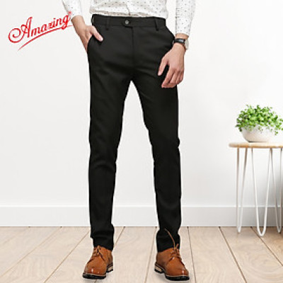 Quần tây nam Amazing form body Hàn Quốc, ống ôm, vải co giãn, phong cách năng động, trẻ trung