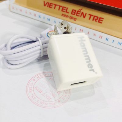 Bộ sạc Ham mer 2.1A chân cắm Type C, hàng chính hãng hảo hành 12 tháng