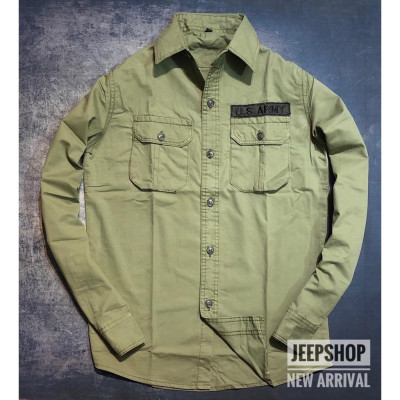 Áo sơ mi dài tay US.Army_kaki_túi hộp