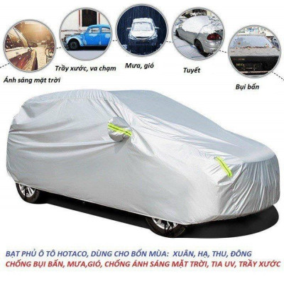 Bạt phủ trùm xe ô tô Hyundai Sonata, bạt vải dù Oxford đậy bao trùm xe oto sedan 5 chỗ , áo bọc trùm xe